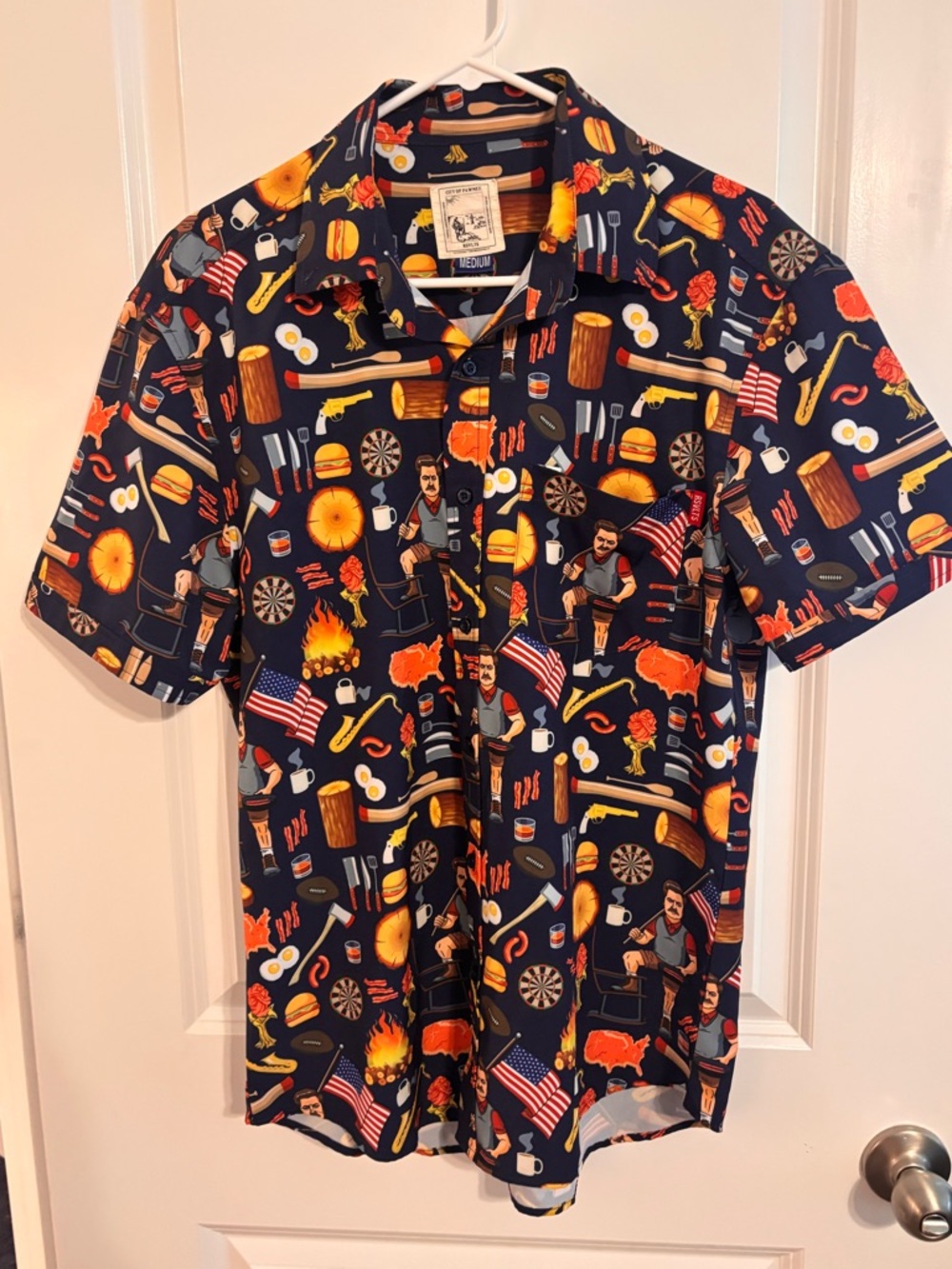 RSVLTS The Roosevelts Shirt Mens Medium Large Ron Swanson Parks and Rec Kunuflex